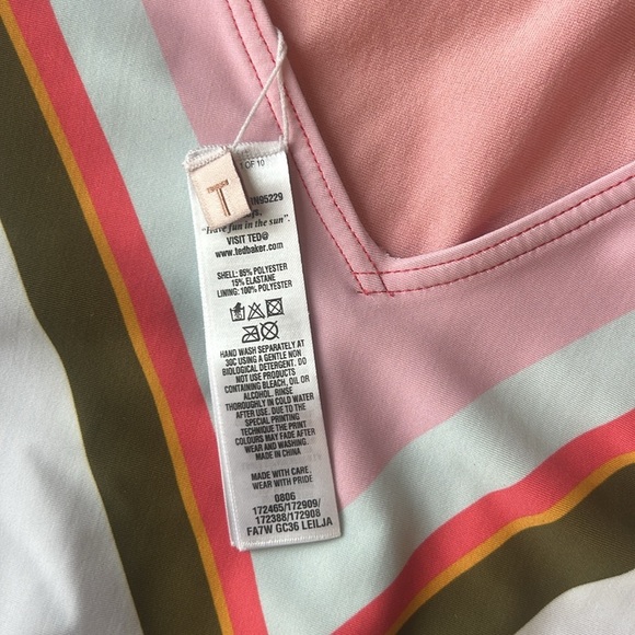 Ted Baker Mississippi Print One-Piece Swimsuit | Ted Size 1 (4 US) New. - Picture 7 of 9